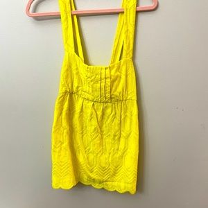 Sunny Yellow Lace Top - Bright & Cheerfu